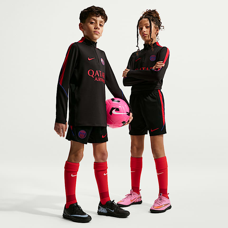 Paris Saint-Germain Home Big Kids' Nike Dri-FIT Soccer Pre-Match